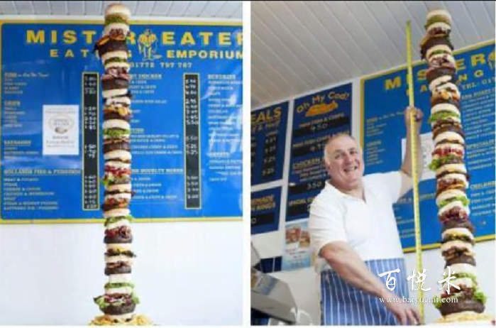 這些世界之最的漢堡你見過嗎？最高漢堡有多高？最老漢堡有多老？